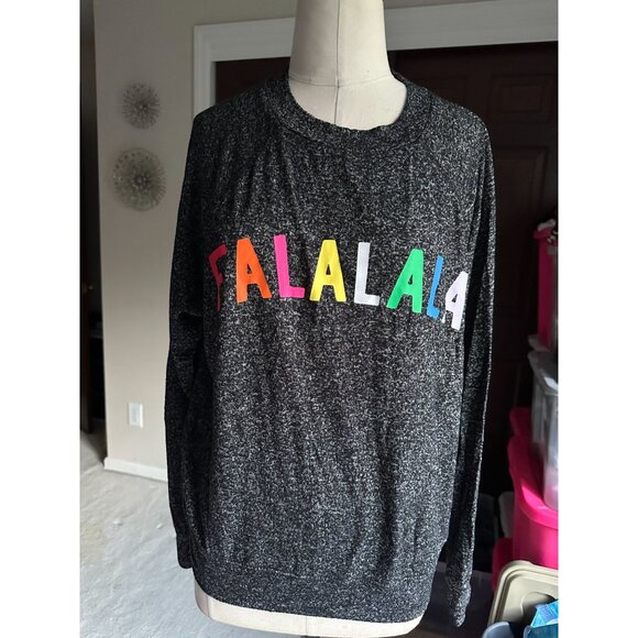 PINK Victoria's Secret Women Sweatshirt Size XS Gray Soft Falalala & matching pa - Picture 2 of 7